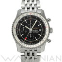 【中古】 ブライトリング BREITLING ナビタイマー ワールド A242B26NP ブラック  ...