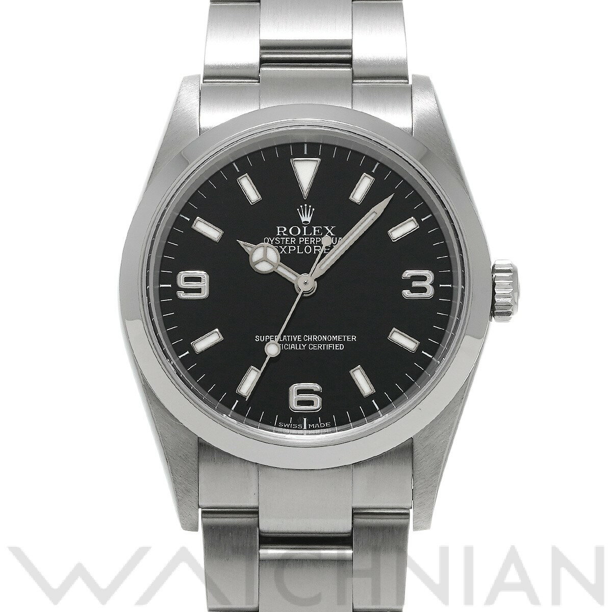 【中古】 ロレックス ROLEX エクスプローラー 114270 F番(2004年頃製造) ブラック メンズ 腕時計