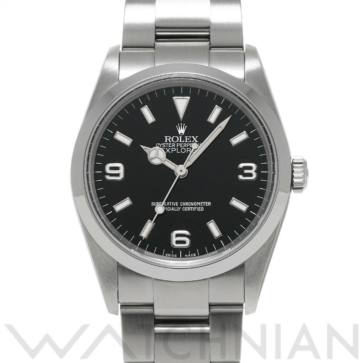 【中古】 ロレックス ROLEX エクスプローラー 114270 V番(2009年頃製造) ブラック メンズ 腕時計