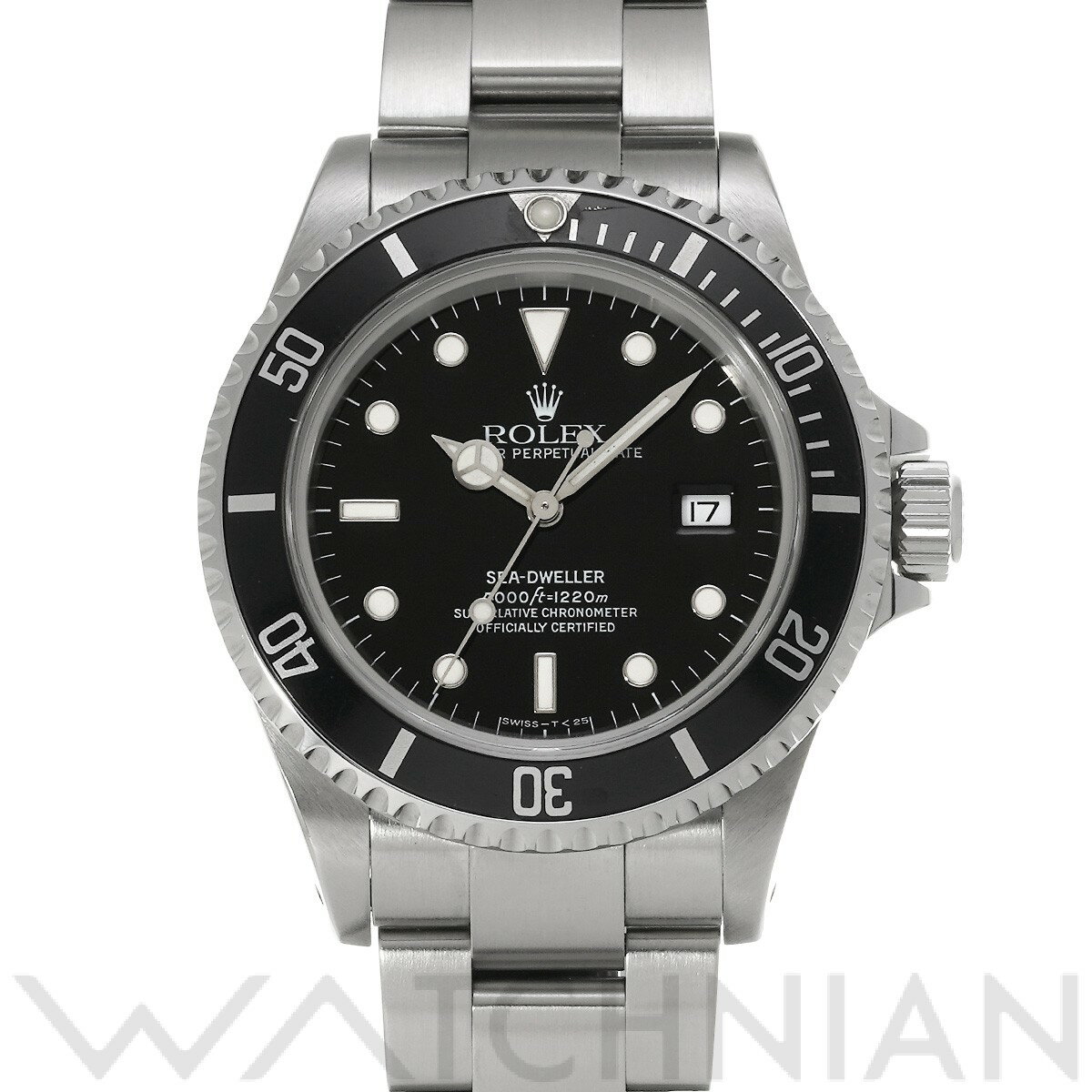 【ローン60回払い無金利】【中古】 ロレックス ROLEX シードゥエラー 16600 U番(1997年頃製造) ブラック メンズ 腕時計