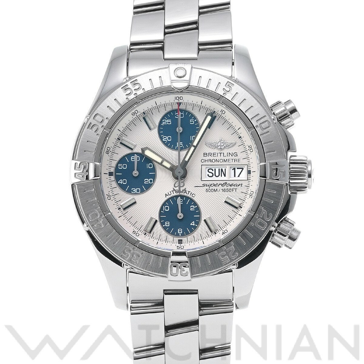 【中古】 ブライトリング BREITLING クロノ スーパーオーシャン A111G49PRS シル ...
