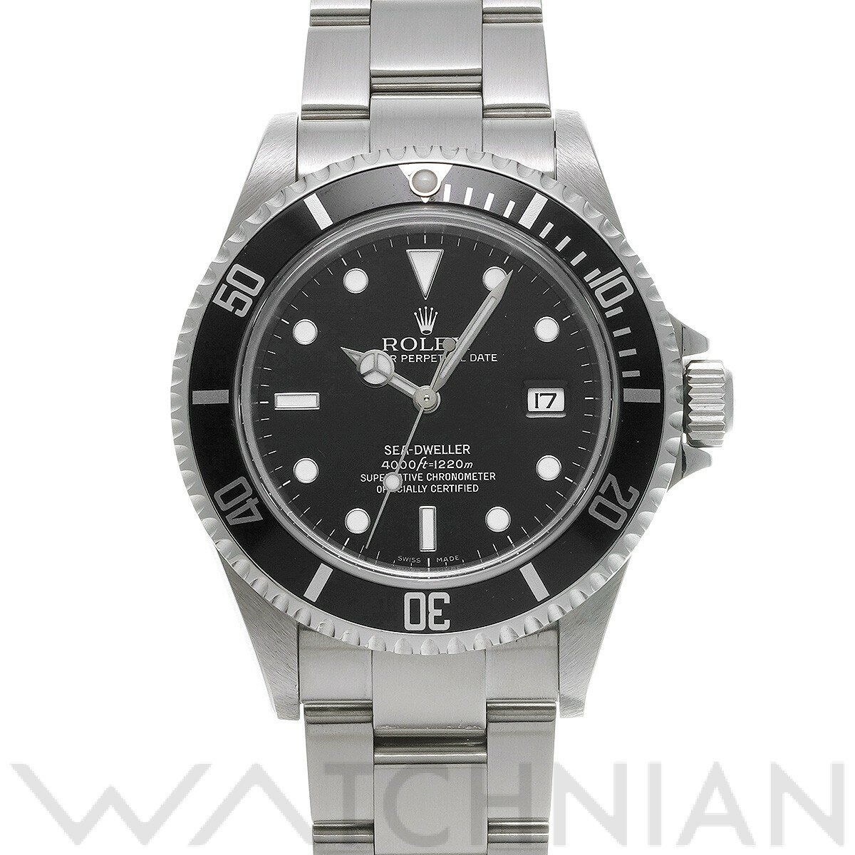 【全品ポイント2倍 5/30】【ローン60回払い無金利】【中古】 ロレックス ROLEX シードゥエラー 16600 M番(2008年頃製造) ブラック メンズ 腕時計 ロレックス 時計 高級腕時計 ブランド