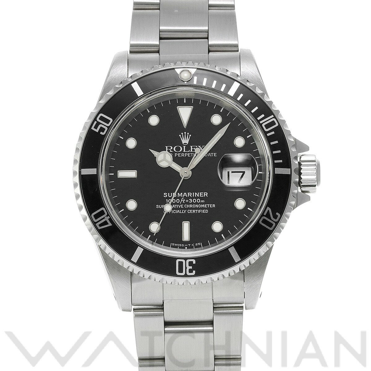 【ローン48回払い無金利】【中古】 ロレックス ROLEX サブマリーナ デイト 16610 U番(1997年頃製造) ブラック メンズ 腕時計
