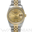 【中古】 ロレックス ROLEX デイトジャスト 16233G T番(1996年頃製造) シャンパン/ダイヤモンド メンズ 腕時計