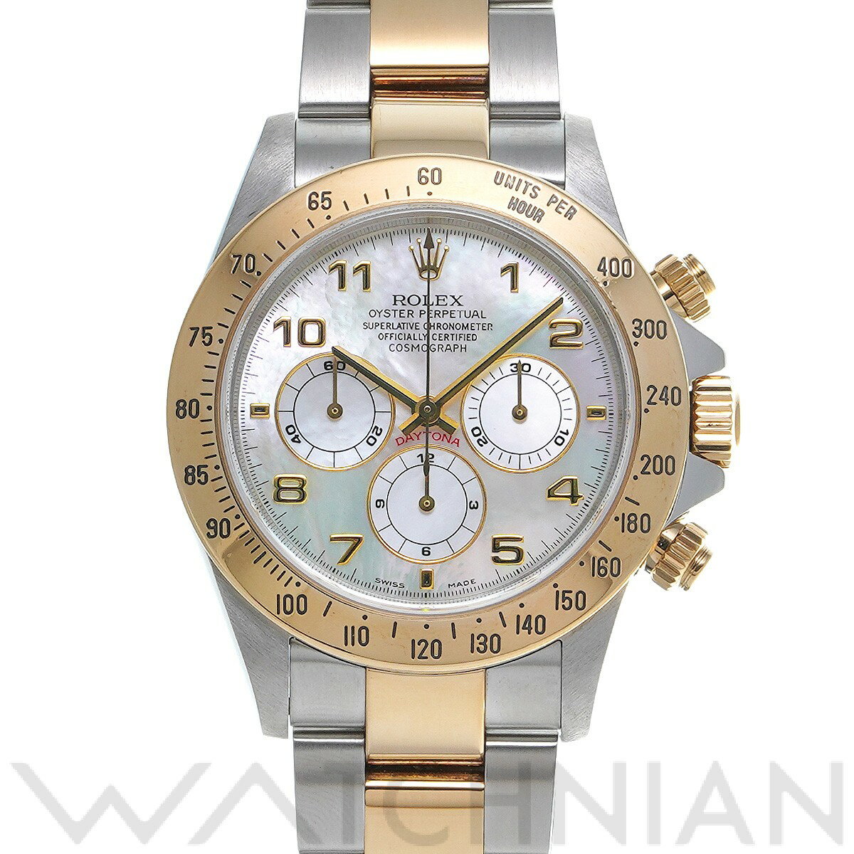 【中古】 ロレックス ROLEX コスモグラフ デイトナ 16523NA A番(1999年頃製造) ホワイトシェル メンズ 腕時計