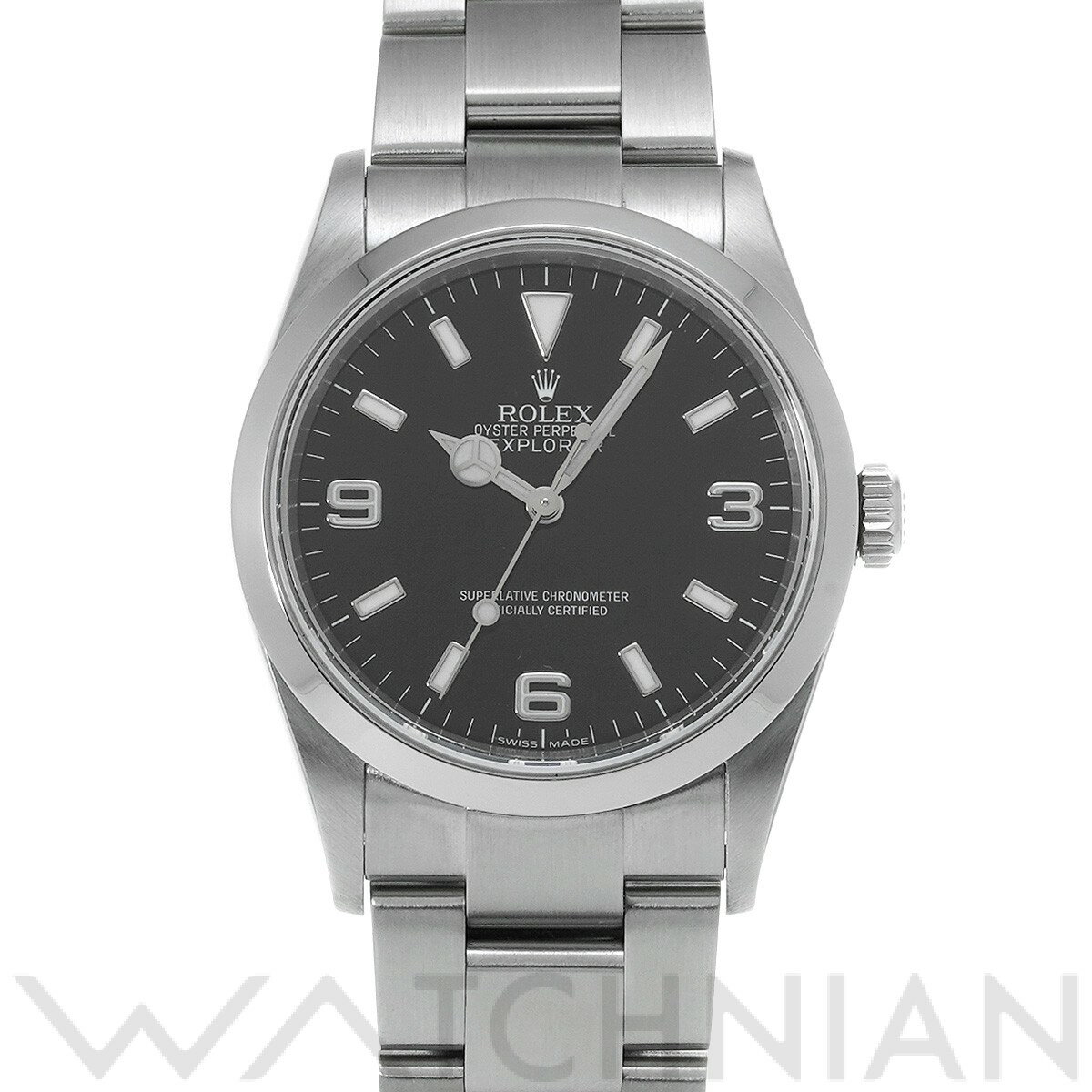 【ローン48回払い無金利】【中古】 ロレックス ROLEX エクスプローラー 114270 M番(2007年頃製造) ブラック メンズ 腕時計