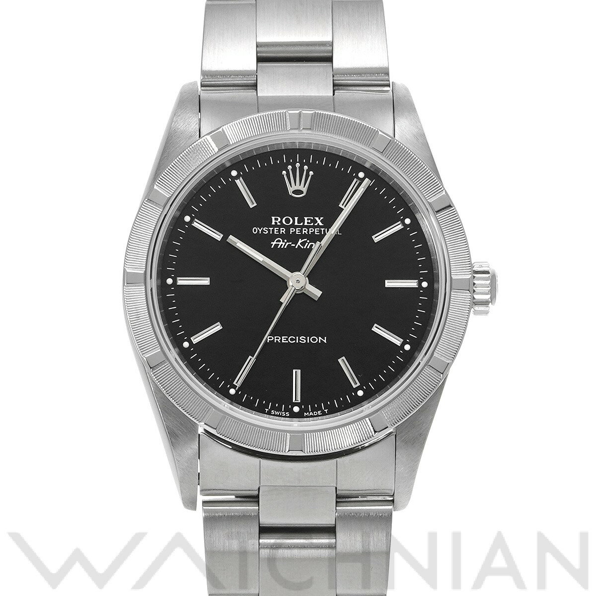 【ローン48回払い無金利】【中古】 ロレックス ROLEX エアキング 14010 U番(1997年頃製造) ブラック メンズ 腕時計