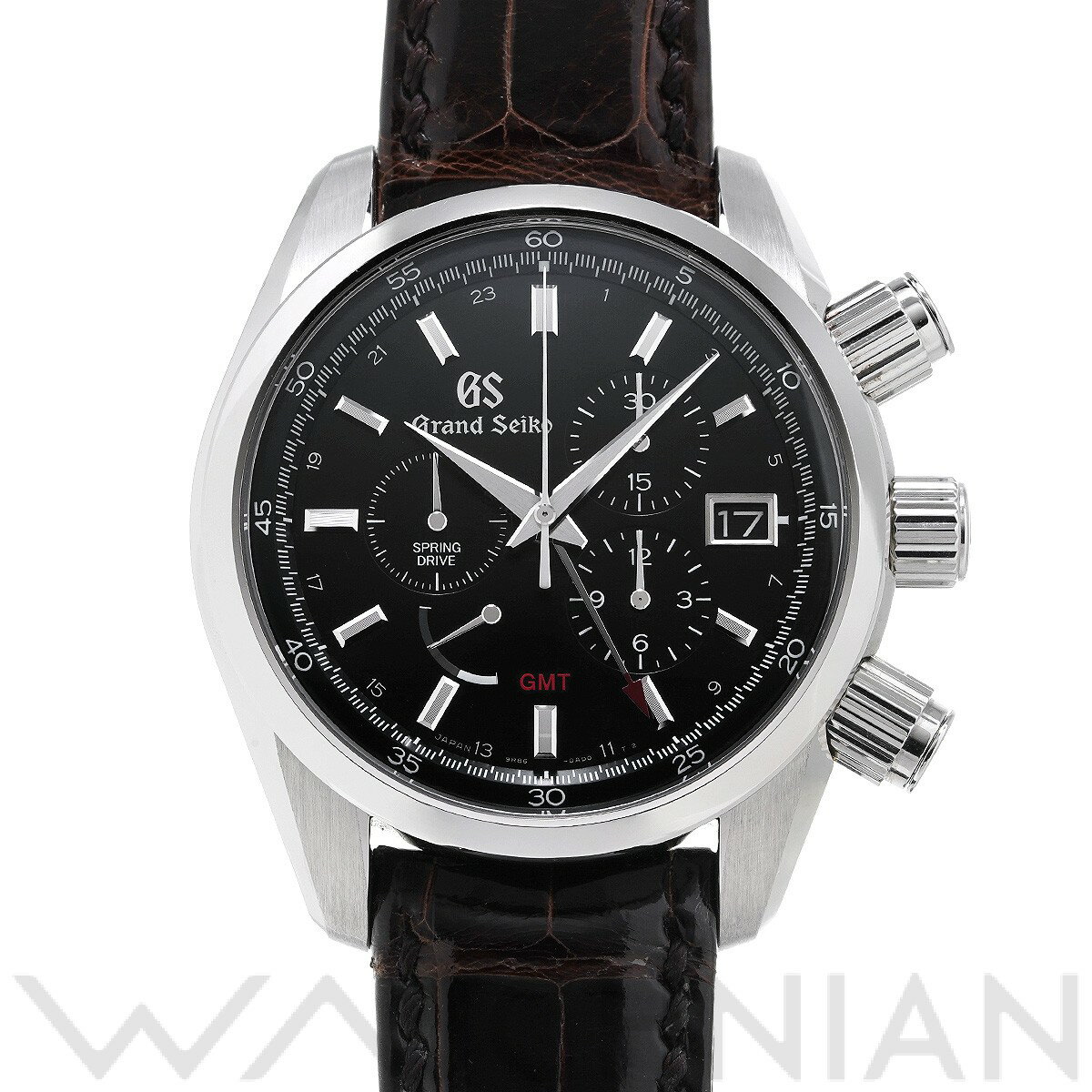 【中古】 グランドセイコー Grand Seiko スプリングドライブ クロノグラフ GMT SBG ...
