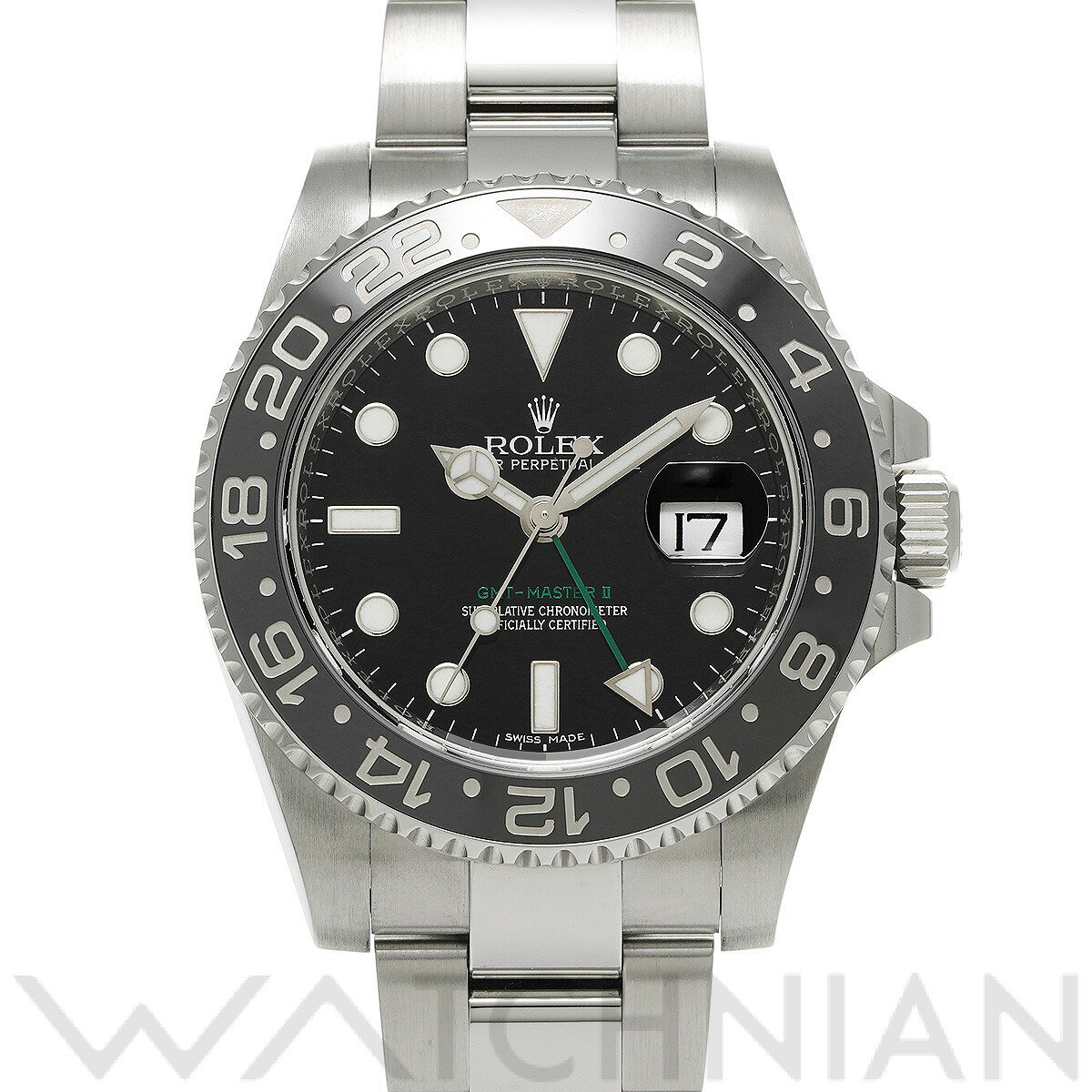 【中古】 ロレックス ROLEX GMTマスターII 116710LN ランダムシリアル ブラック  ...