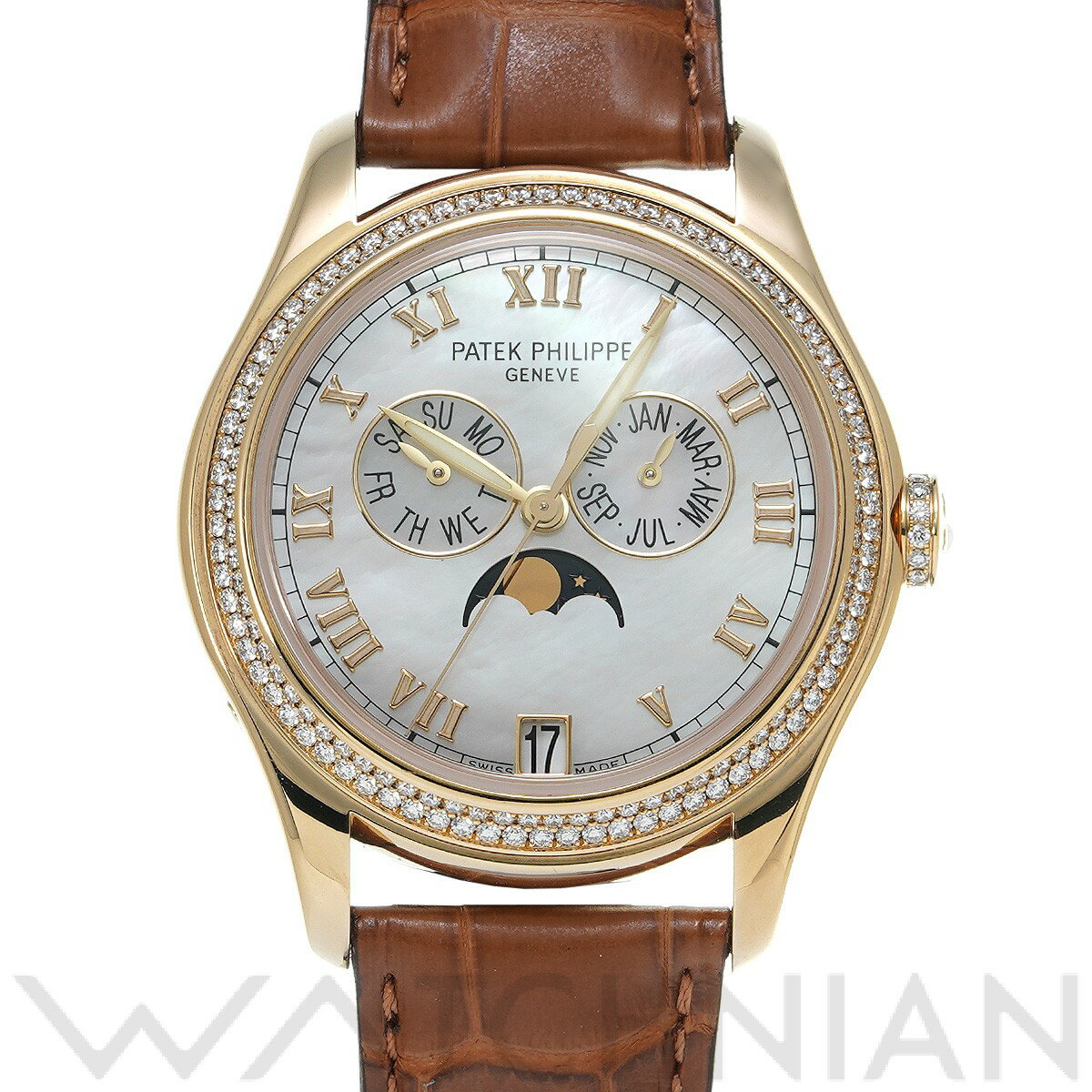 【中古】 パテック フィリップ PATEK PHILIPPE コンプリケーション アニュアルカレンダー 4936J-001 ホワイトシェル レディース 腕時計