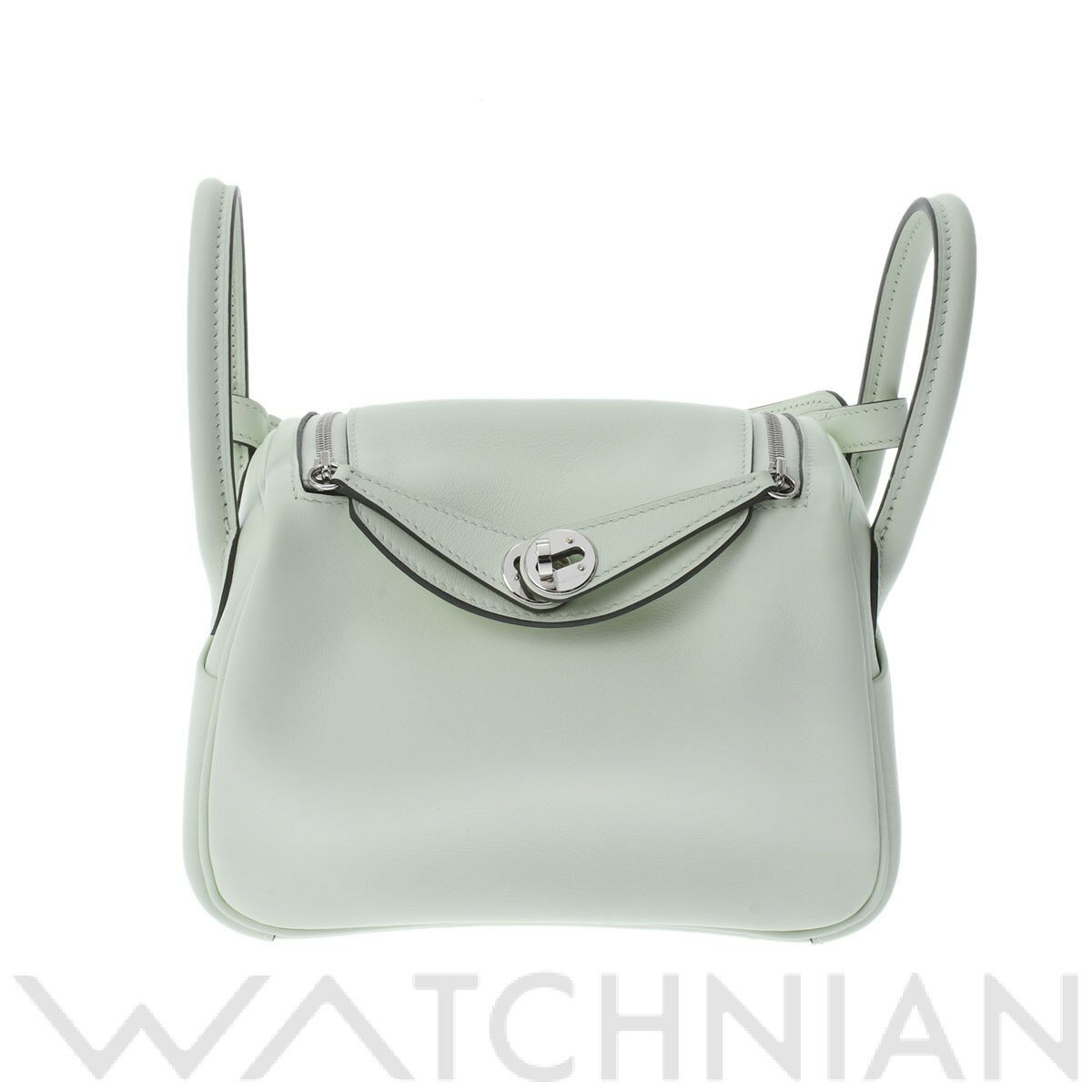 【未使用】 エルメス HERMES リンディ ミニ ヴェールフィズ/パラジウム金具 ヴォースイフト レディース ショルダーバッグのサムネイル