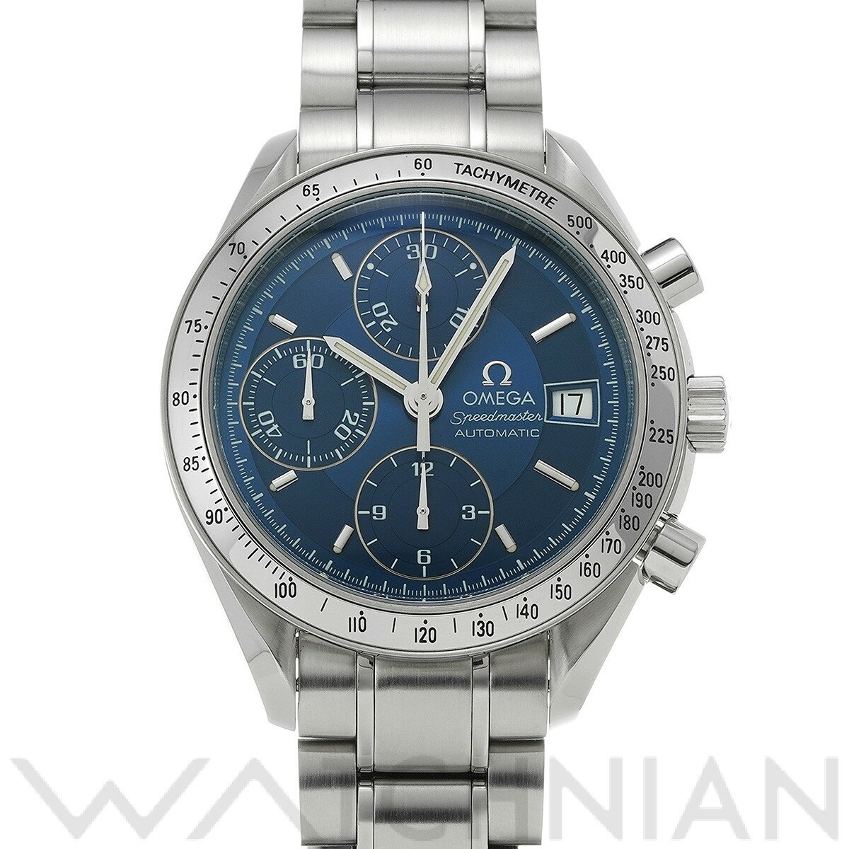 【2種選べるクーポン-10/18】【中古】 オメガ OMEGA スピードマスター デイト 3513.80 ブルー メンズ 腕時計のサムネイル