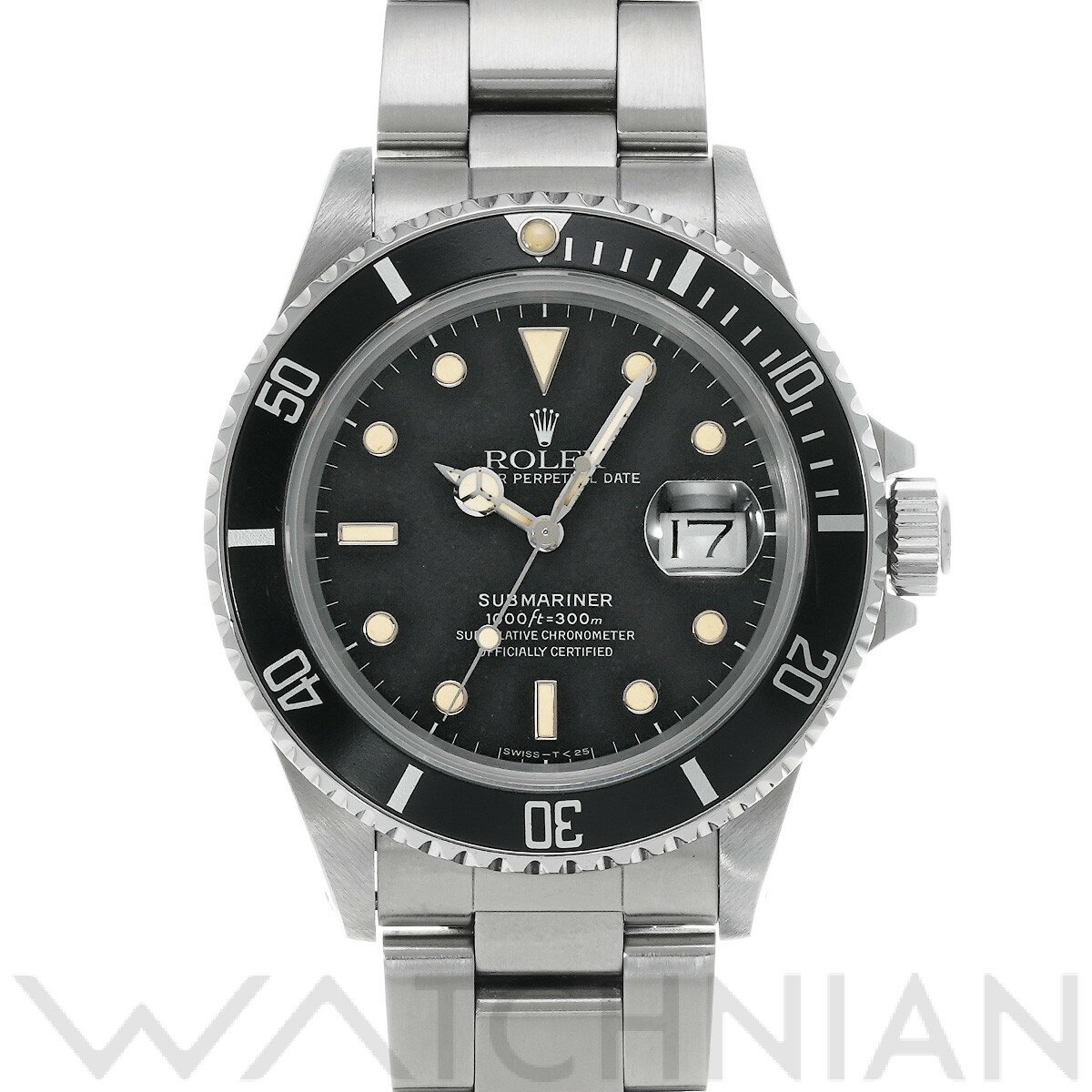 【5種選べるクーポン】【ローン60回払い無金利】【中古】 ロレックス ROLEX サブマリーナ デイト 16800 90番台(1985年頃製造) ブラック メンズ 腕時計