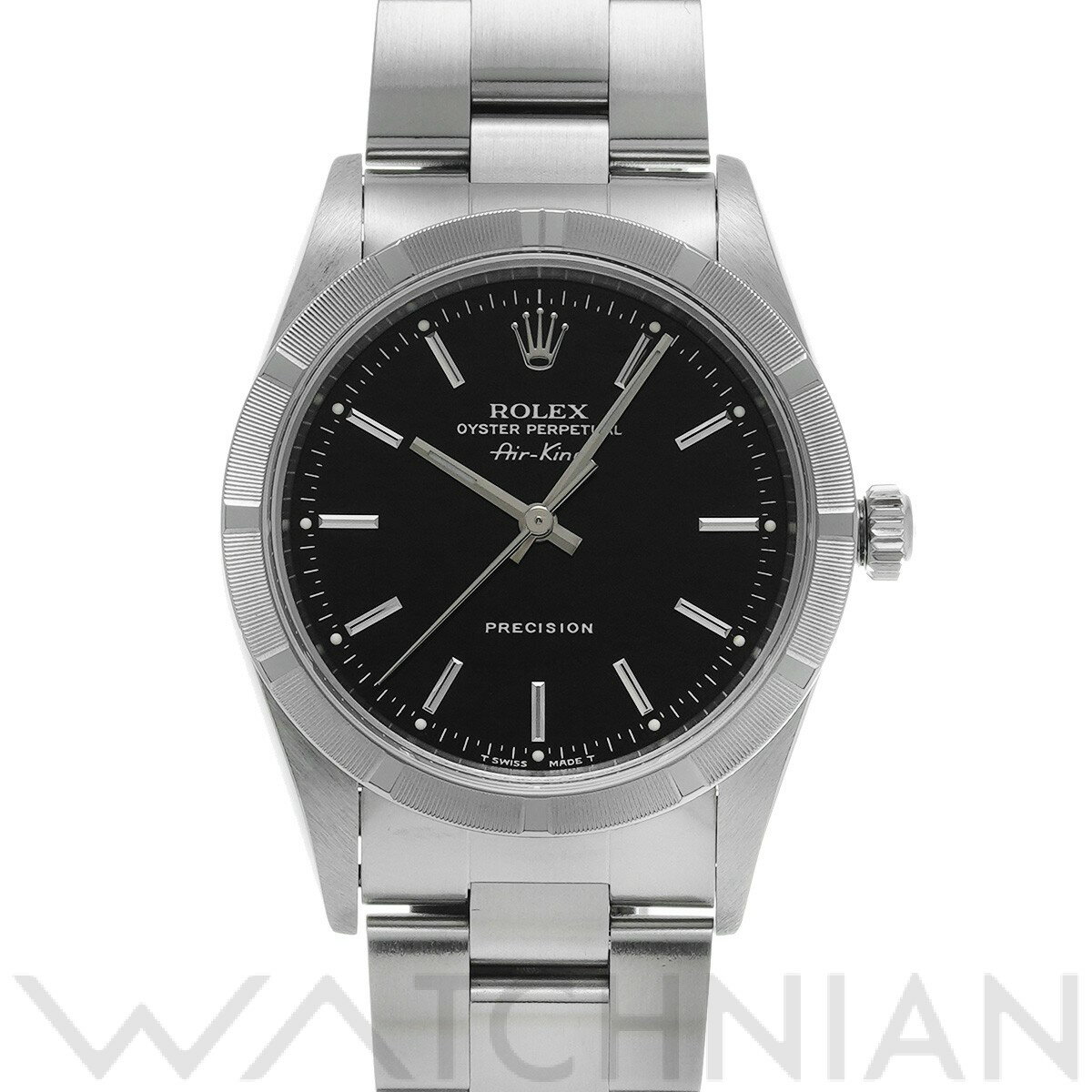 【ローン60回払い無金利】【中古】 ロレックス ROLEX エアキング 14010 U番(1997年頃製造) ブラック メンズ 腕時計