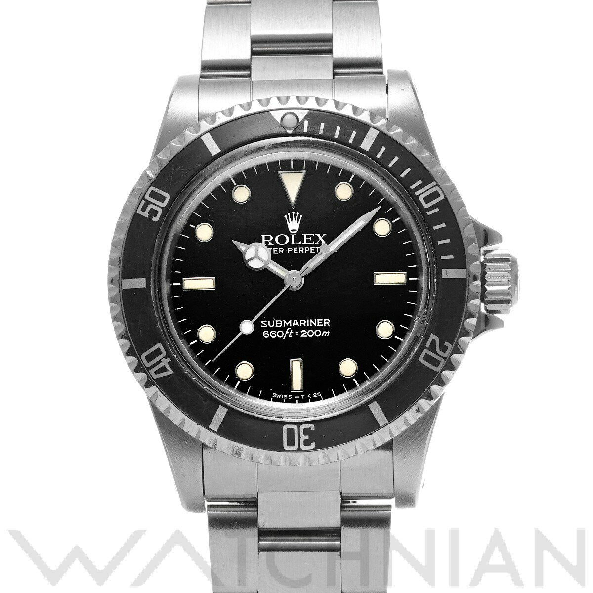 【4種選べるクーポン＆P2倍 5/20】【ローン60回払い無金利】【中古】 ロレックス ROLEX サブマリーナ 5513 83番台(1983年頃製造) ブラック メンズ 腕時計