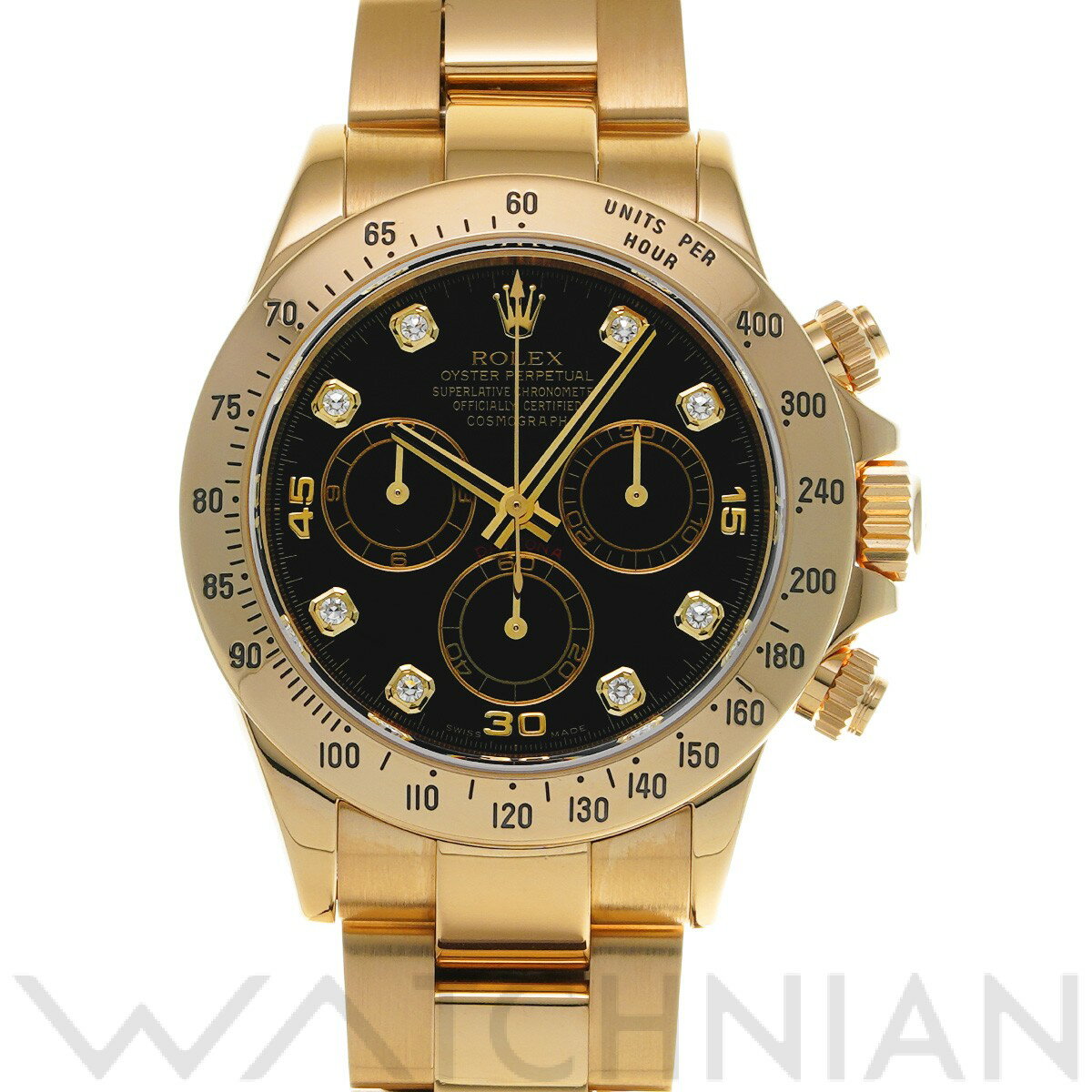 【5種選べるクーポン】【ローン60回払い無金利】【中古】 ロレックス ROLEX コスモグラフ デイトナ 116528G D番(2005年頃製造) ブラック/ダイヤモンド メンズ 腕時計 ロレックス 時計 高級腕時計 ブランド