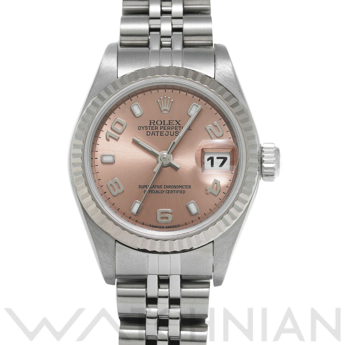 【ローン60回払い無金利】【中古】 ロレックス ROLEX デイトジャスト 79174 Y番(2003年頃製造) ピンク レディース 腕時計のサムネイル