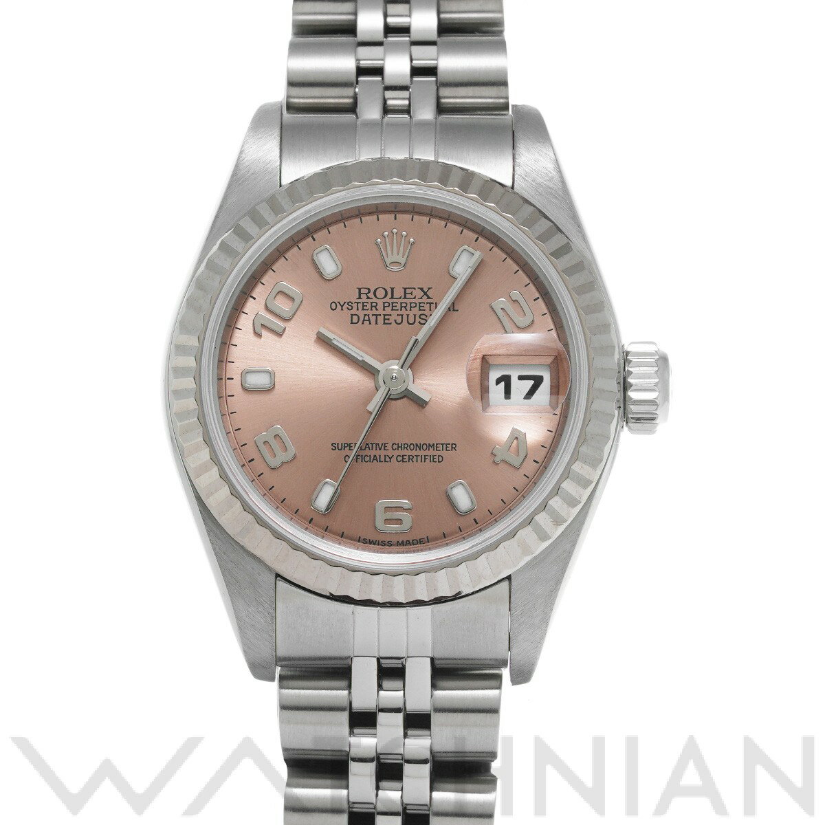 【5種選べるクーポン】【ローン60回払い無金利】【中古】 ロレックス ROLEX デイトジャスト 79174 Y番(2003年頃製造) ピンク レディース 腕時計