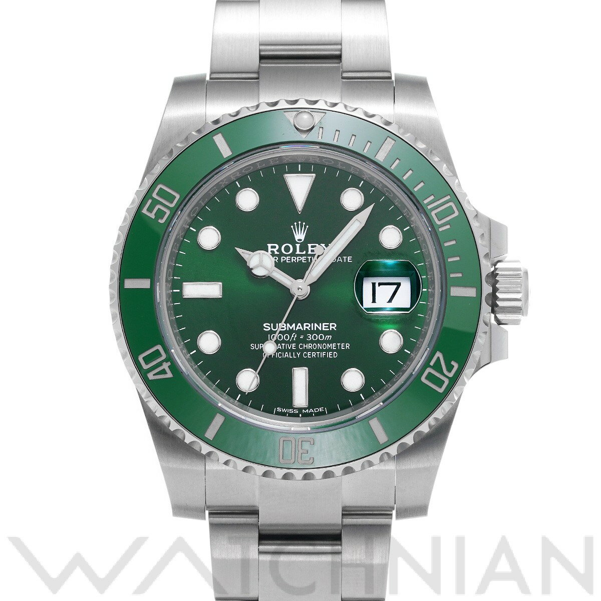 【ローン60回払い無金利】【中古】 ロレックス ROLEX サブマリーナ デイト 116610LV ランダムシリアル グリーン メンズ 腕時計