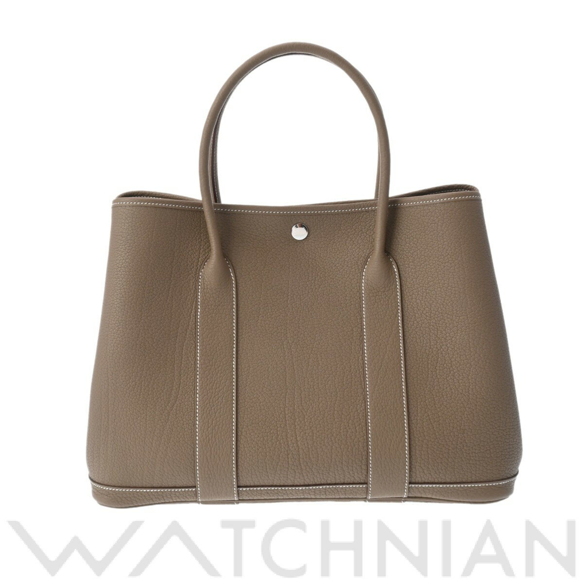 【ローン48回払い無金利】【新品】 エルメス HERMES ガーデンパーティPM エトゥープ/パラジウム金具 ネゴンダ レディース ハンドバッグのサムネイル