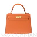 ケリー 【ローン60回払い無金利】【新品】 エルメス HERMES ケリー28 外縫い フー/ゴールド金具 ヴォーエプソン レディース 2WAYバッグ