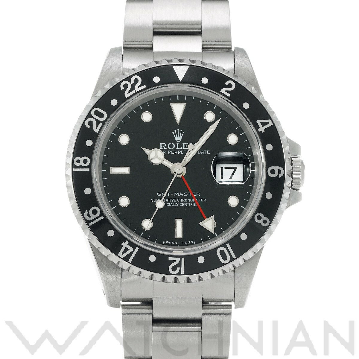 【5種選べるクーポン】【ローン60回払い無金利】【中古】 ロレックス ROLEX GMTマスター 16700 T番(1996年頃製造) ブラック メンズ 腕時計 ロレックス 時計 高級腕時計 ブランド