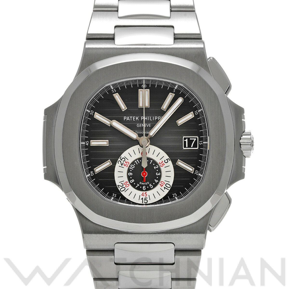 【6種選べるクーポン】【ローン60回払い無金利】【中古】 パテック フィリップ PATEK PHILIPPE ティファニー ノーチラス クロノグラフ 5980/1A-014 ブラック・アントラサイト・グラデーション メンズ 腕時計 パテック フィリップ 時計 高級腕時計 ブランドのサムネイル