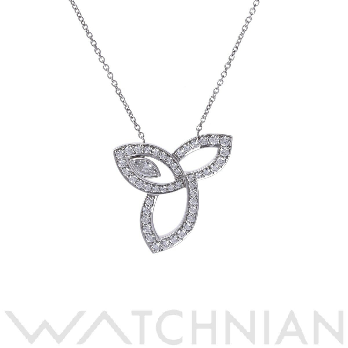 【全品ポイント2倍 3/15】【ローン60回払い無金利】【中古】 ハリー ウィンストン HARRY WINSTON リリークラスター ネックレス ダイヤ Pt950プラチナ ダイヤモンド レディース ネックレスのサムネイル