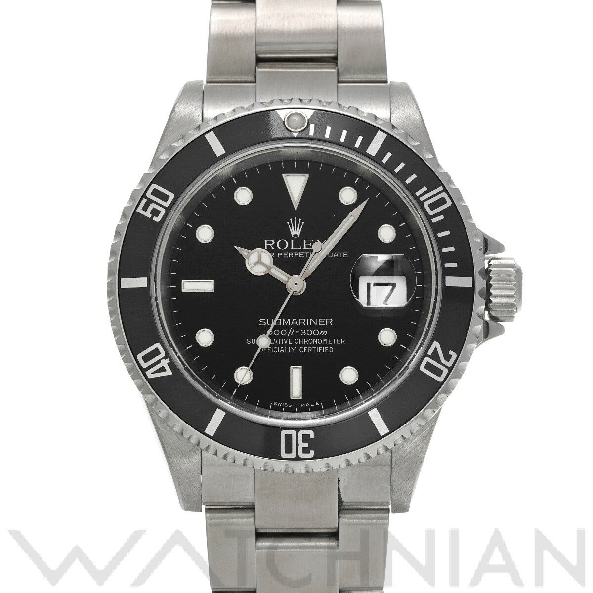 【ローン48回払い無金利】【中古】 ロレックス ROLEX サブマリーナ デイト 16610 F番(2004年頃製造) ブラック メンズ 腕時計