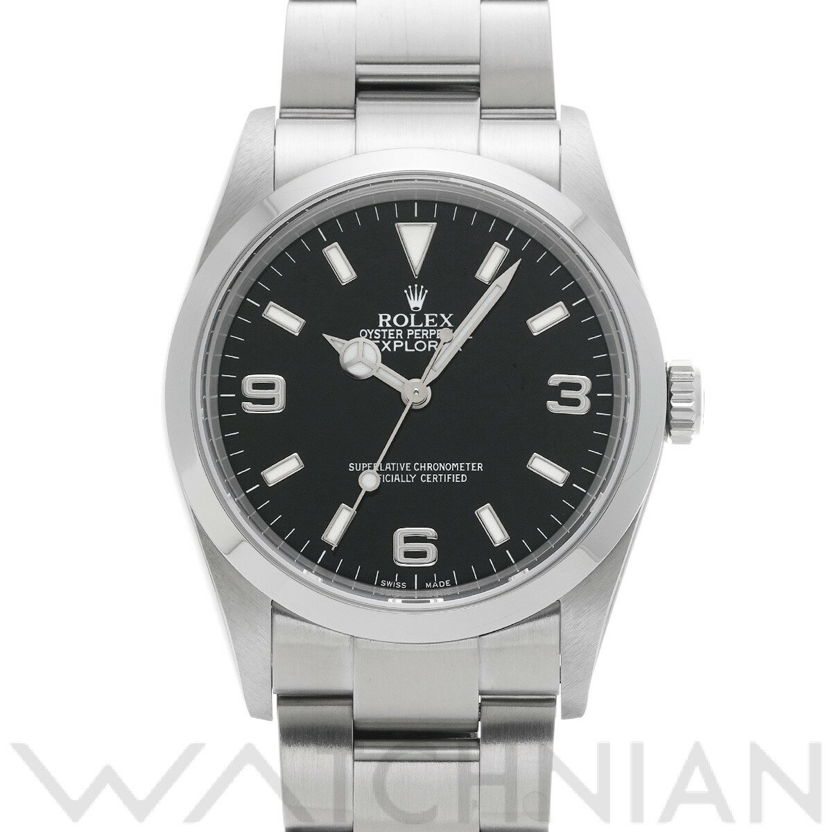 【ローン60回払い無金利】【中古】 ロレックス ROLEX エクスプローラー 114270 F番(2004年頃製造) ブラック メンズ 腕時計