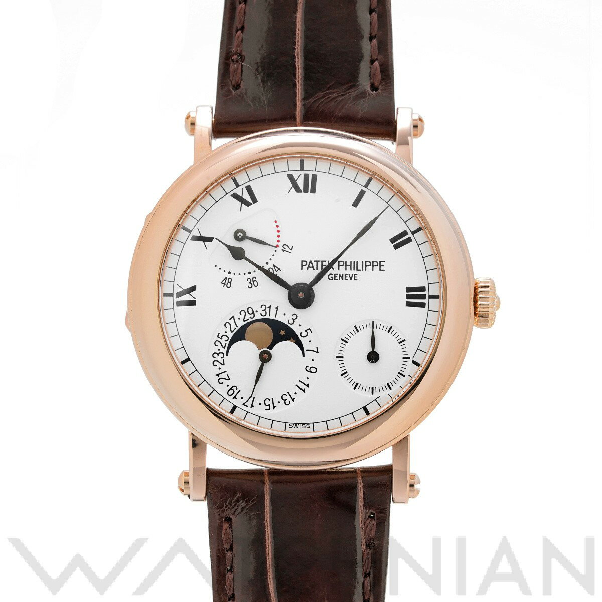 【ローン60回払い無金利】【中古】 パテック フィリップ PATEK PHILIPPE コンプリケーション オフィサー 5054R-001 ホワイト メンズ 腕時計