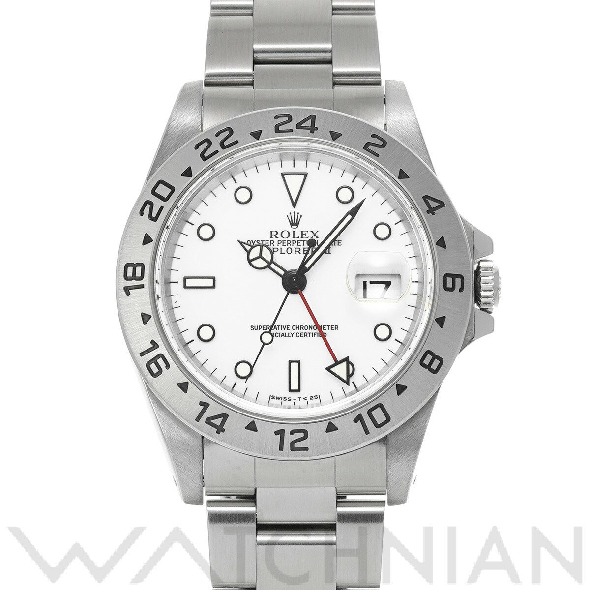 【4種選べるクーポン】【ローン60回払い無金利】【中古】 ロレックス ROLEX エクスプローラーII 16570 T番(1997年頃製造) ホワイト メンズ 腕時計