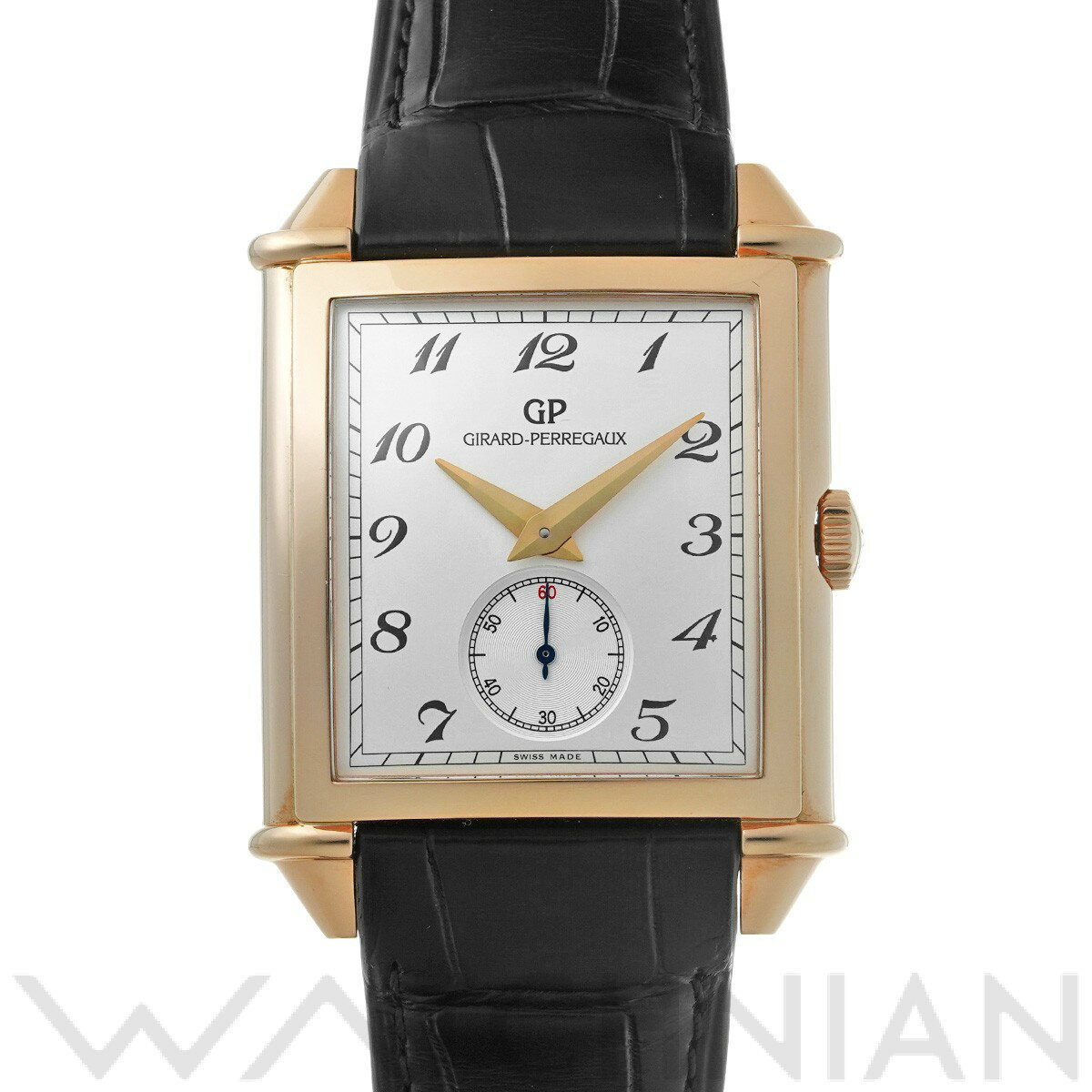 ジラール ペルゴ GIRARD-PERREGAUX ヴィンテージ 1945 XXL 25880-52-721-BB6A シルバー メンズ 腕時計 ジラール ペルゴ 時計 高級腕時計 ブランド 【ローン60回払い無金利】【中古】