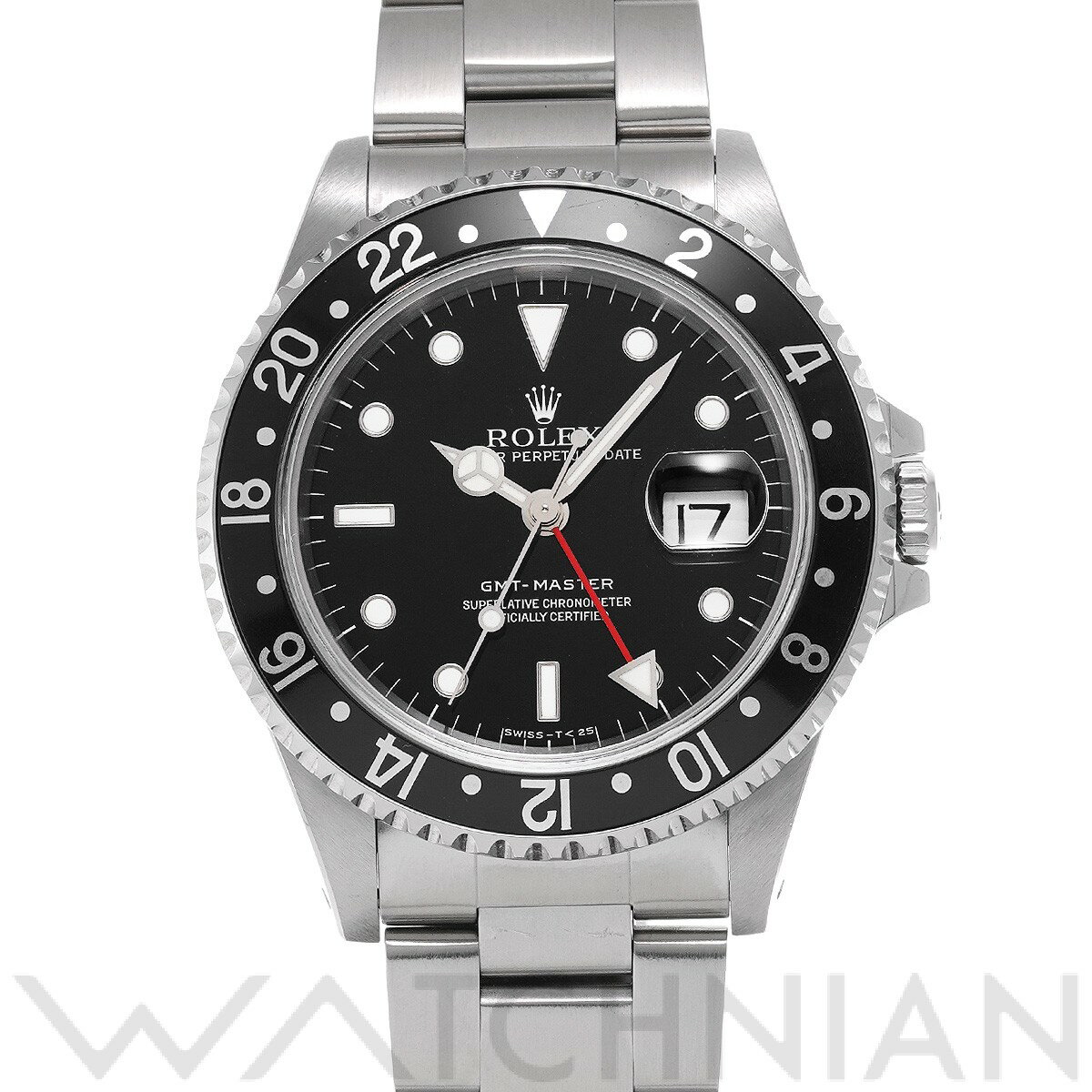 【5種選べるクーポン】【ローン60回払い無金利】【中古】 ロレックス ROLEX GMTマスター 16700 T番(1996年頃製造) ブラック メンズ 腕時計 ロレックス 時計 高級腕時計 ブランド