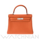 【〜5/3 最大3万円クーポン】エルメス HERMES ケリー 28 内縫い オレンジ トゴ レディース 2WAYバッグ エルメス バッグ バック ブランド 【...