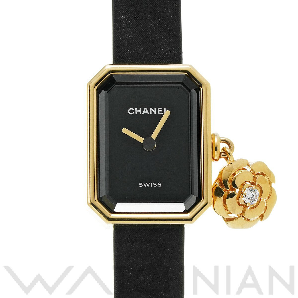 シャネル CHANEL プルミエール カメリア H6361 ブラックラッカー レディース 腕時計 シャネル 時計 高級腕時計 ブランド 【ローン60回払い無金利】【中古】