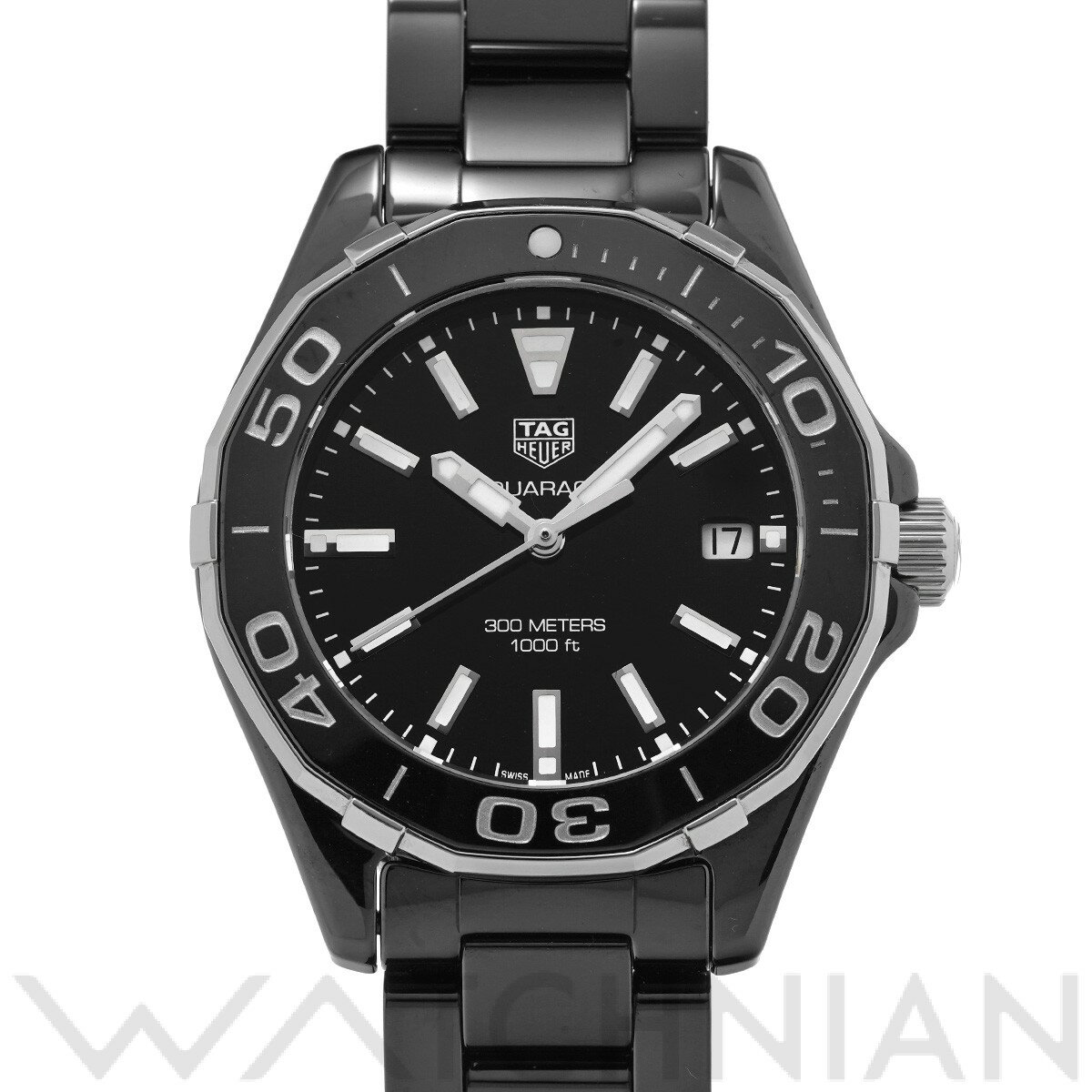 【4種選べるクーポン＆P2倍 5/20】【ローン60回払い無金利】【中古】 タグ ホイヤー TAG HEUER アクアレーサー クォーツ WAY1390.BH0716 ブラック ユニセックス 腕時計