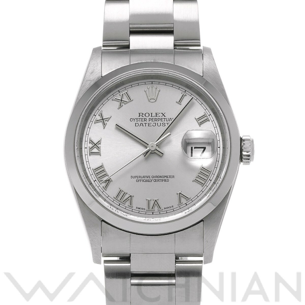 【5種選べるクーポン】【ローン60回払い無金利】【中古】 ロレックス ROLEX デイトジャスト 16200 Y番(2002年頃製造) ブラック メンズ 腕時計