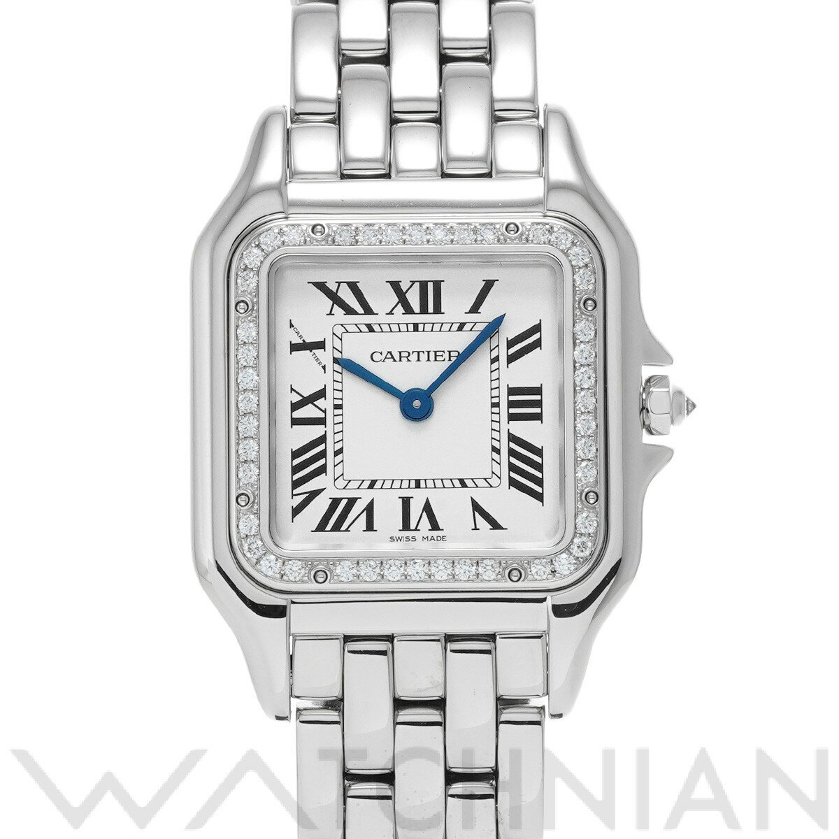 【〜11/18 最大1万円クーポン 】カルティエ CARTIER パンテール ドゥ カルティエ MM WJPN0007 シルバー レディース 腕時計 カルティエ 時計 高級腕時計 ブランド 【ローン60回払い無金利】【中古】のサムネイル