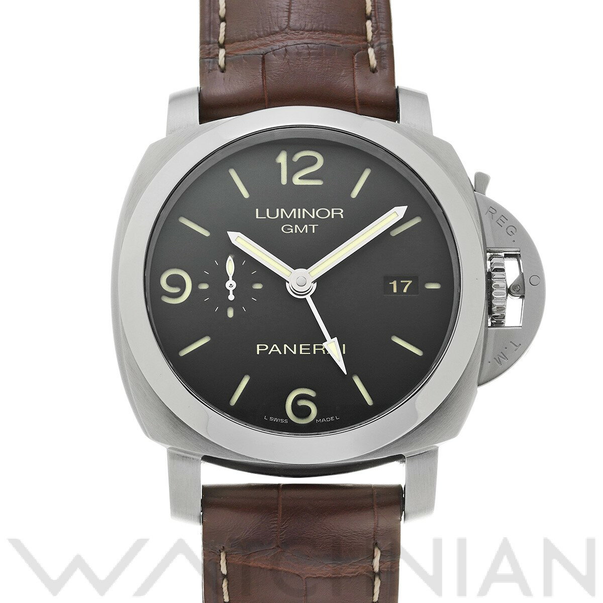 【ローン60回払い無金利】【中古】 パネライ PANERAI ルミノール 1950 3デイズ GMT ...