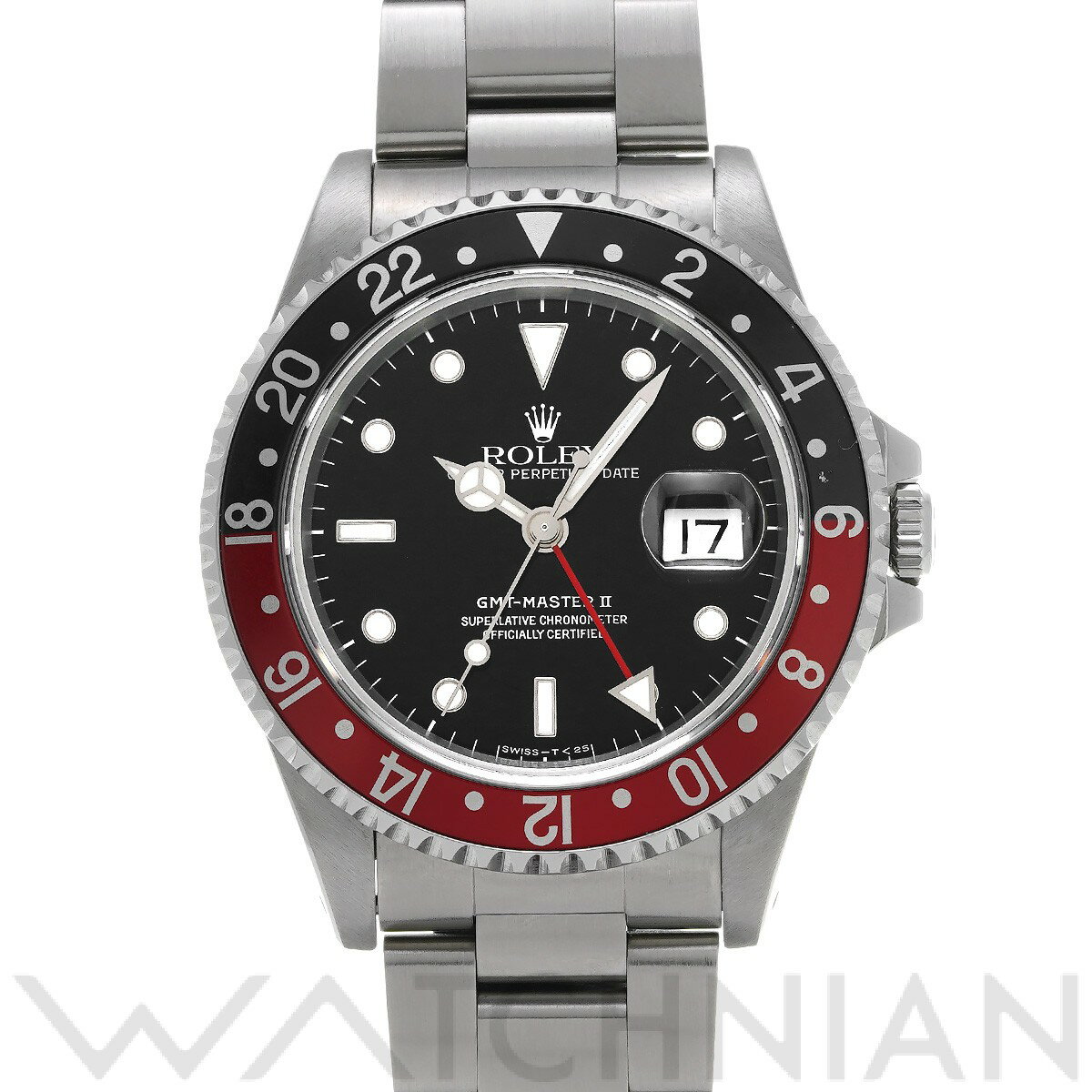 【5種選べるクーポン】【ローン60回払い無金利】【中古】 ロレックス ROLEX GMTマスターII 16710 S番(1994年頃製造) ブラック メンズ 腕時計 ロレックス 時計 高級腕時計 ブランド