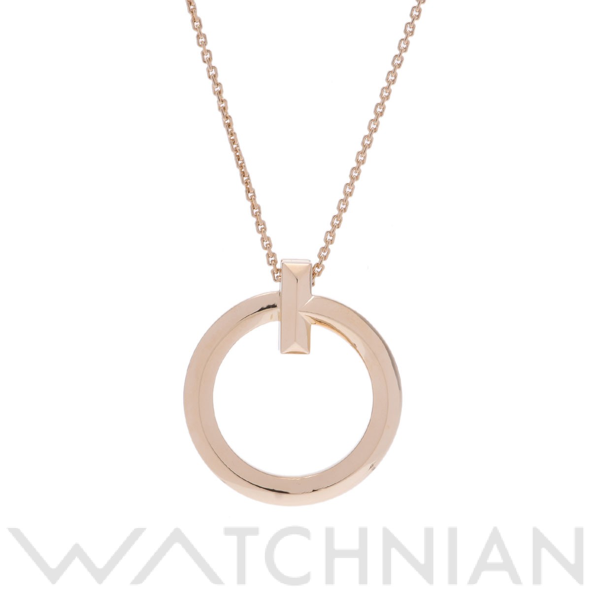 【ローン60回払い無金利】【中古】 ティファニー TIFFANY & Co. Tワンサークル ネックレス K18イエローゴールド レディース ネックレス ティファニーのサムネイル