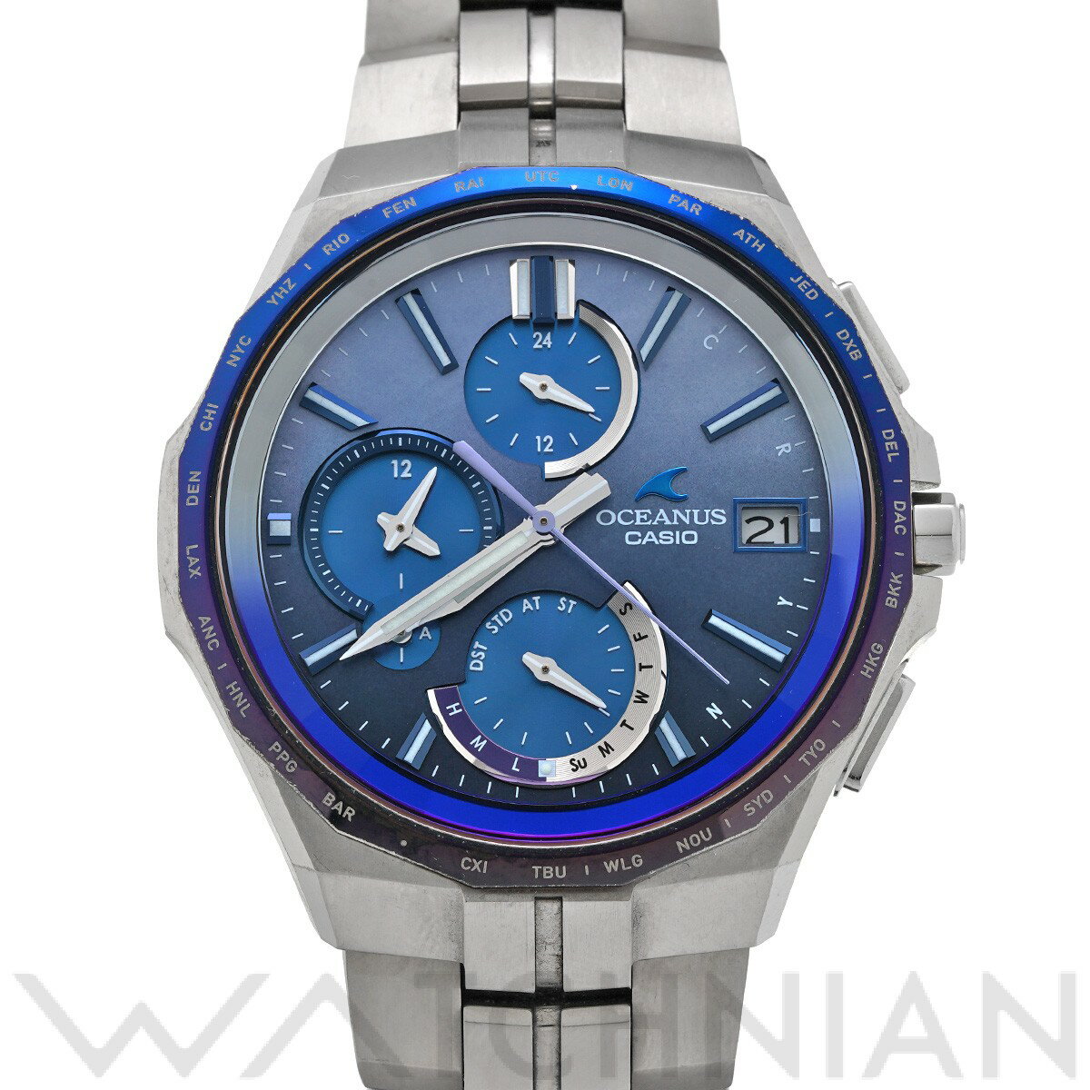 4٤륯ݥۡڥ60ʧ̵ۡš  CASIO ʥ ޥ OCW-S5000AP-2AJF ֥롼 ...