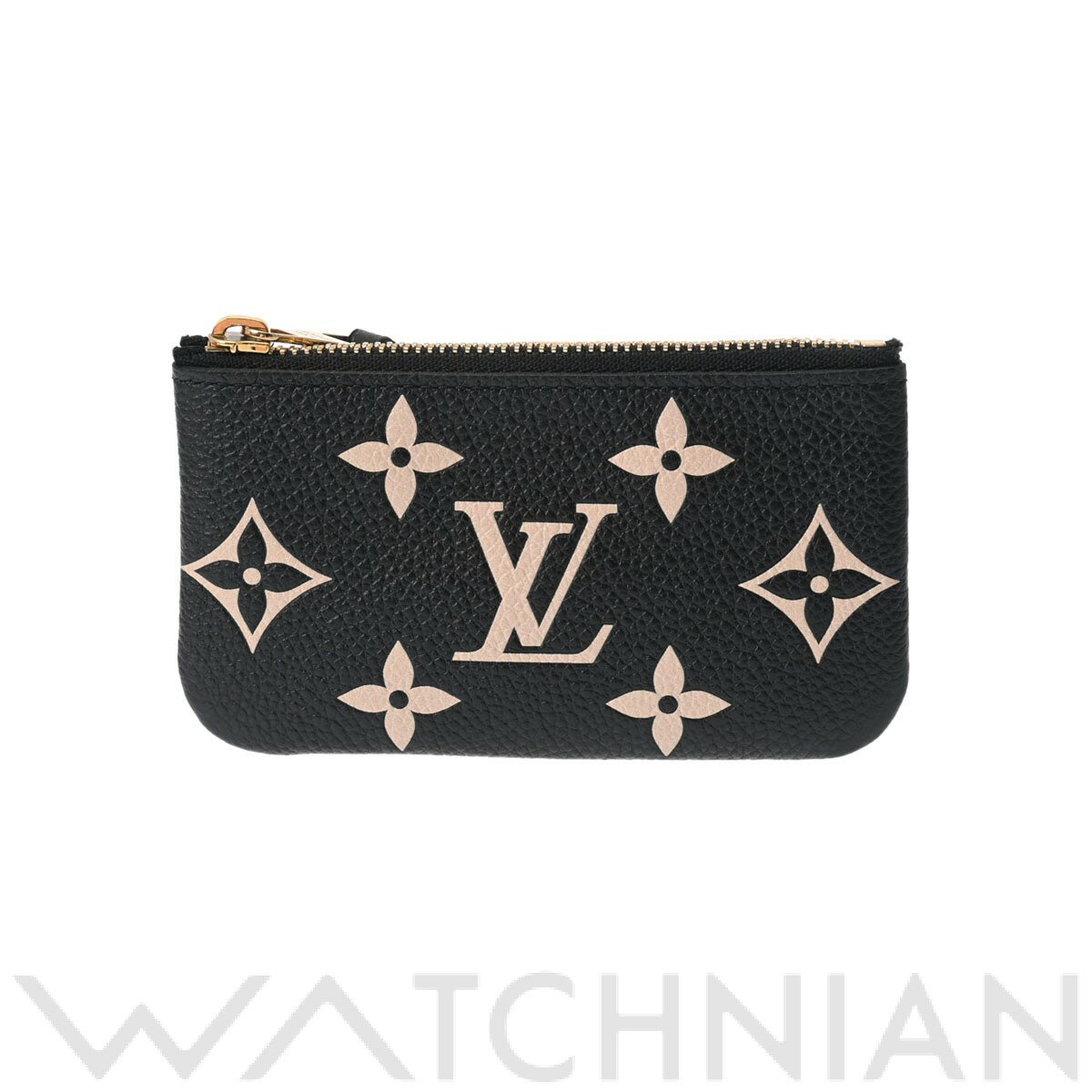 【4種選べるクーポン】【ローン60回払い無金利】【中古】 ルイ ヴィトン LOUIS VUITTON モノグラムアンプラント ポシェットクレ バイカラー ブラック/ベージュ M80885 レザー レディース コインケース ルイ ヴィトン 財布 ブランド