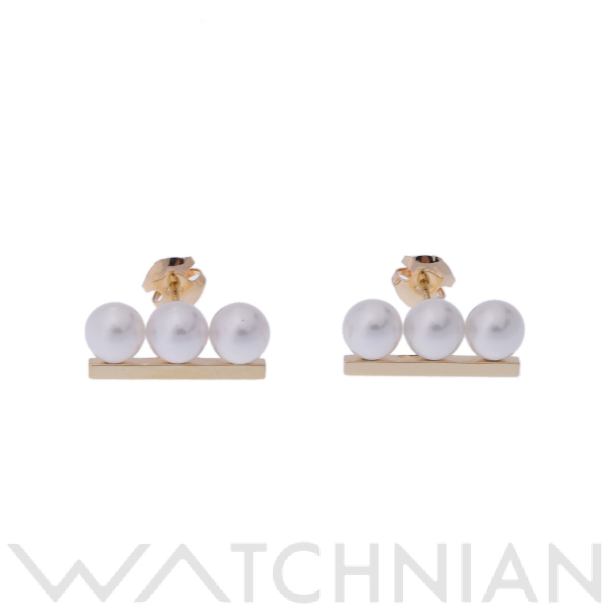 【ローン60回払い無金利】【中古】 タサキ TASAKI バランスネオ ピアス K18イエローゴールド レディース ピアス タサキのサムネイル