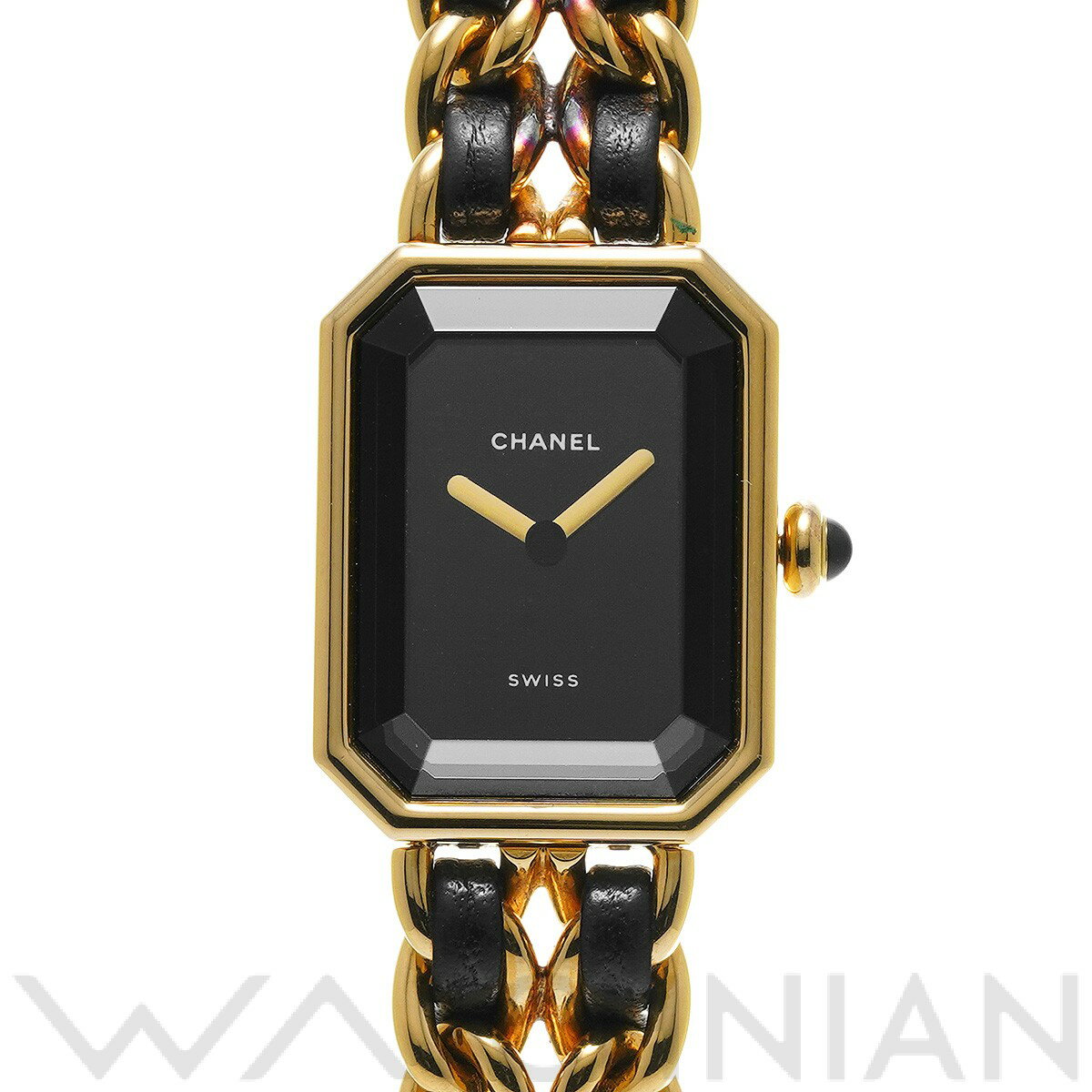 【4種選べるクーポン】【ローン60回払い無金利】【中古】 シャネル CHANEL プルミエール M H0001 ブラック レディース 腕時計 シャネル..