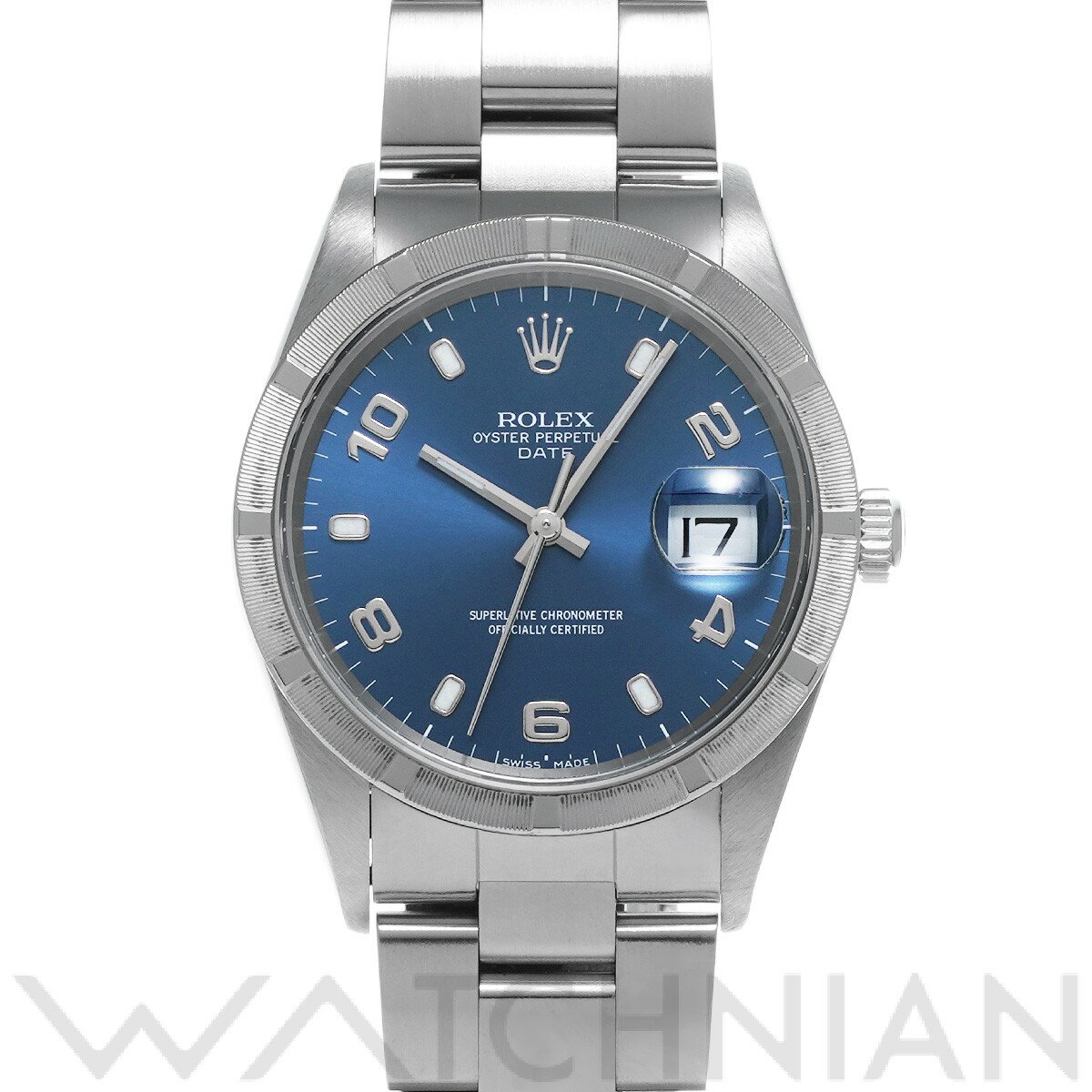 【5種選べるクーポン】【ローン60回払い無金利】【中古】 ロレックス ROLEX オイスターパーペチュアル デイト 15210 A番(1999年頃製造) ブルー メンズ 腕時計 ロレックス 時計 高級腕時計 ブランド