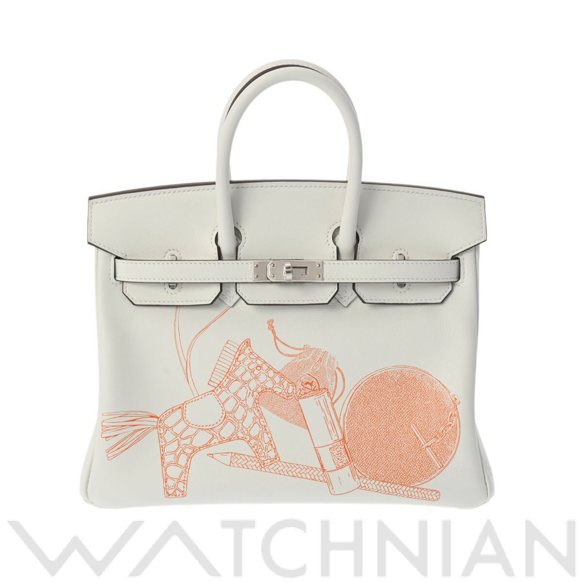 【ローン48回払い無金利】【新品】 エルメス HERMES バーキン 25 インアンドアウト ブロン/パラジウム金具 ヴォースイフト レディース ハンドバッグ エルメス バッグ バック ブランドのサムネイル