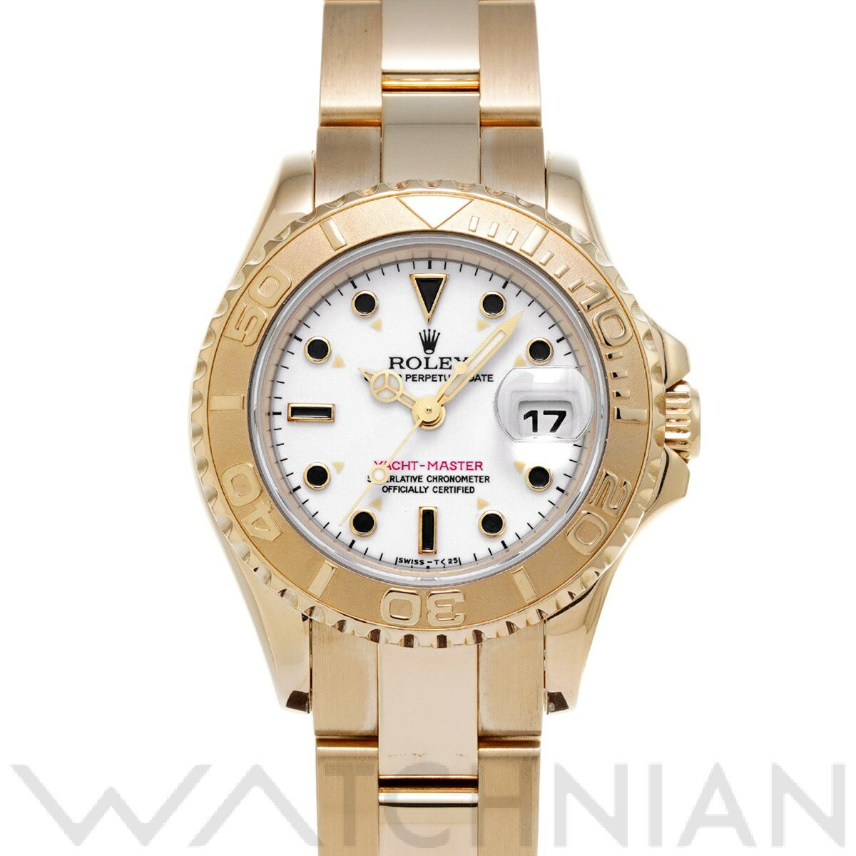 【全品ポイント2倍 5/30】【ローン60回払い無金利】【中古】 ロレックス ROLEX ヨットマスター 169628 T番(1996年頃製造) ホワイト レディース 腕時計 ロレックス 時計 高級腕時計 ブランド