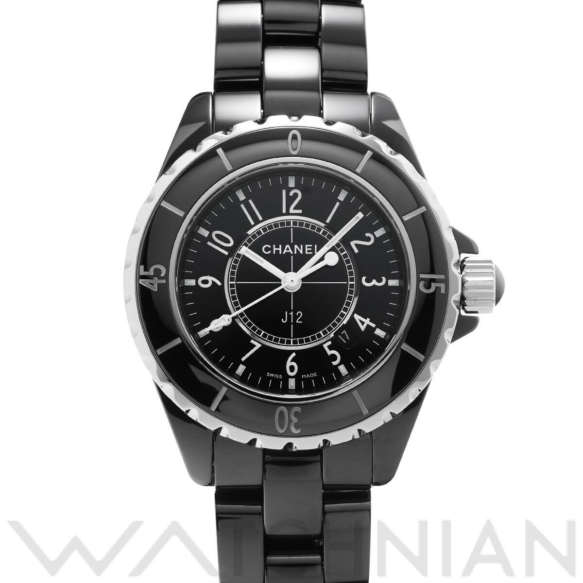 【ローン60回払い無金利】【中古】 シャネル CHANEL J12 33MM H0682 ブラック  ...